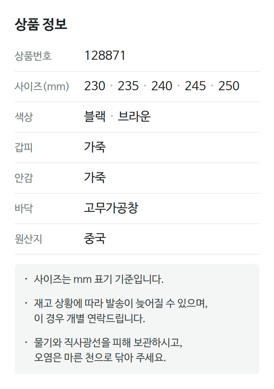 상품 정보 128871